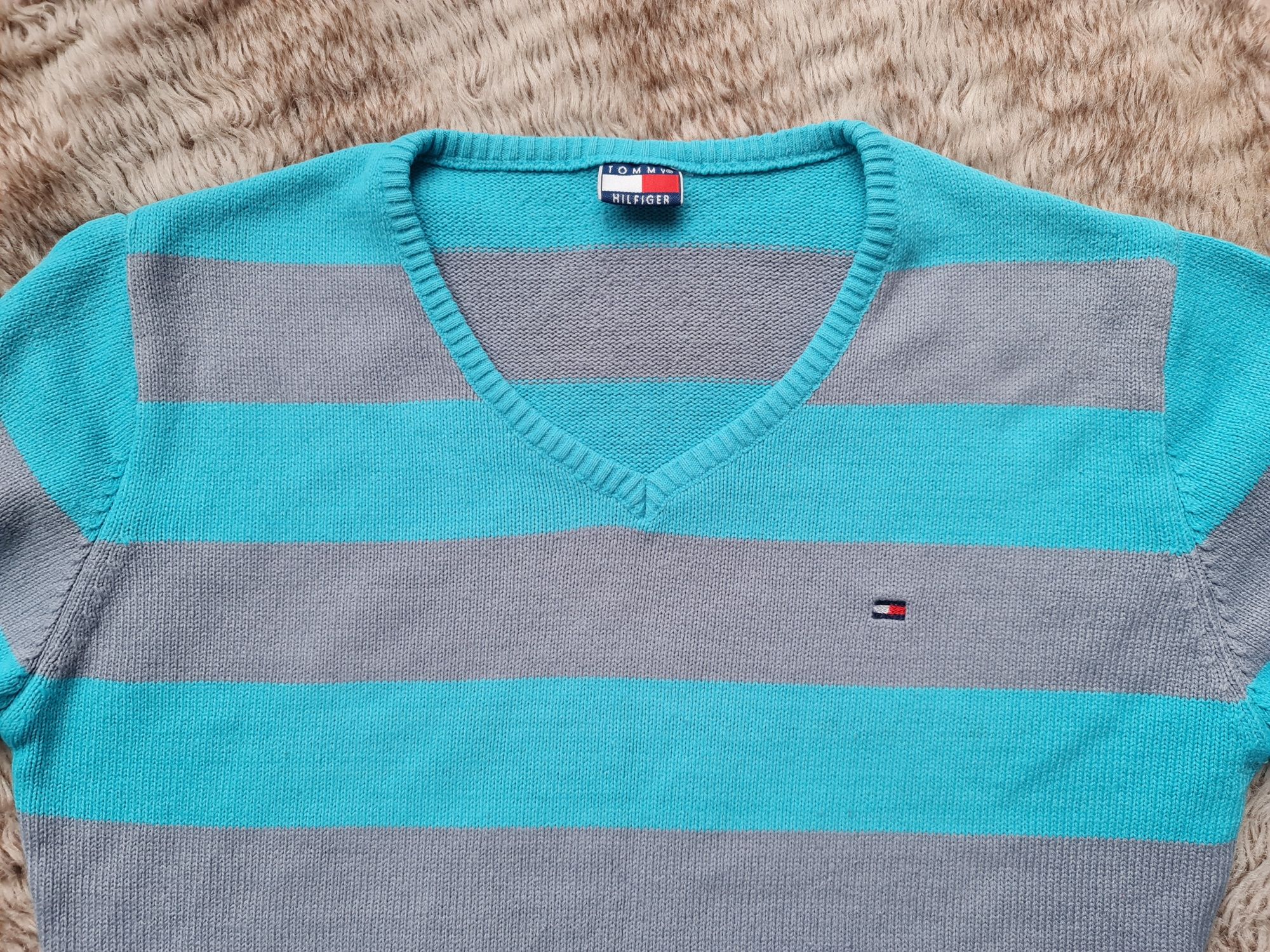 Sweter Tommy Hilfiger, roz. S, super wzór