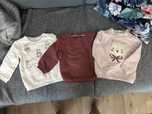 Nowy zestaw bluz c&a r. 68 dla dziewczynki