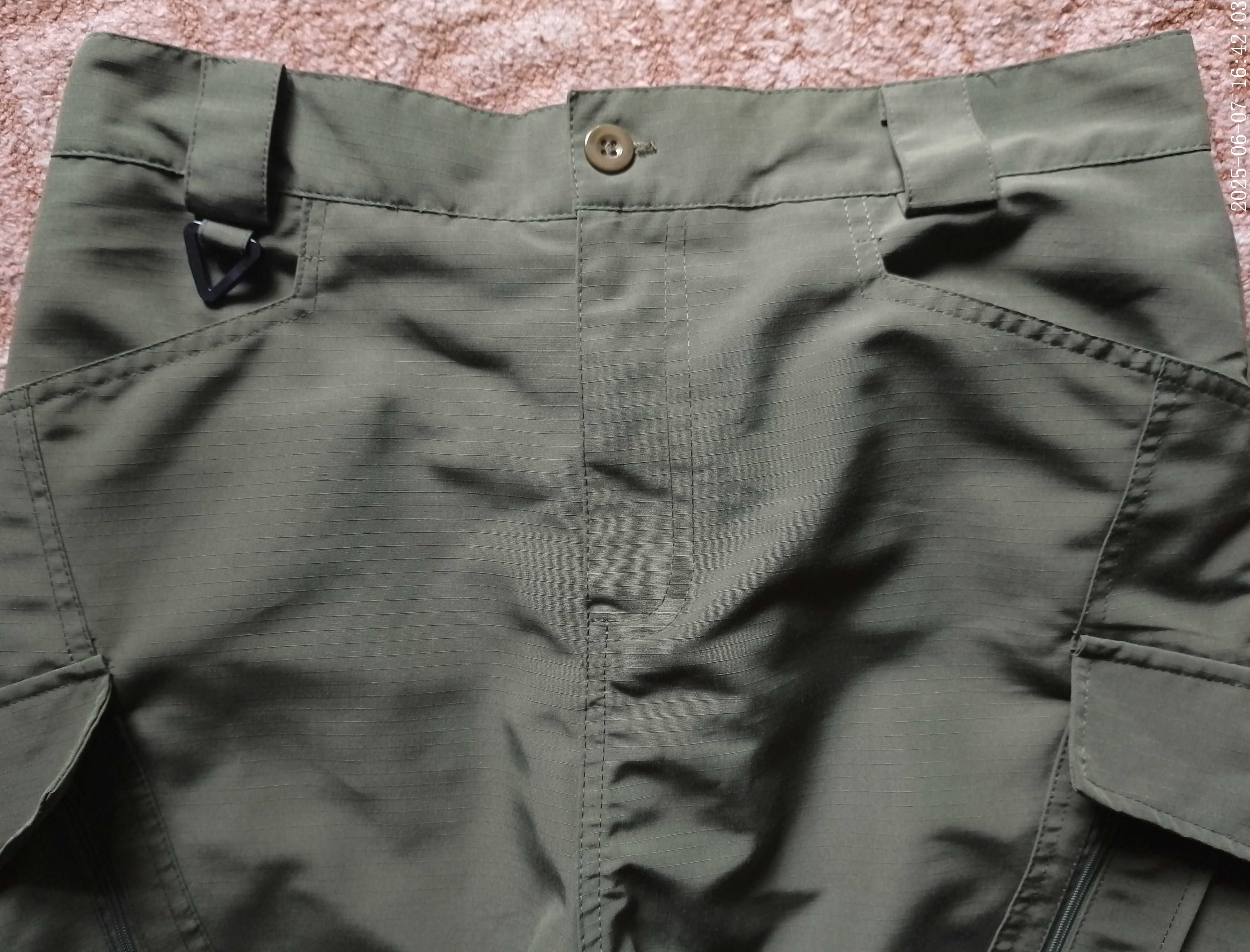 Spodnie Trekkingowe Bojówki Zielone unisex L