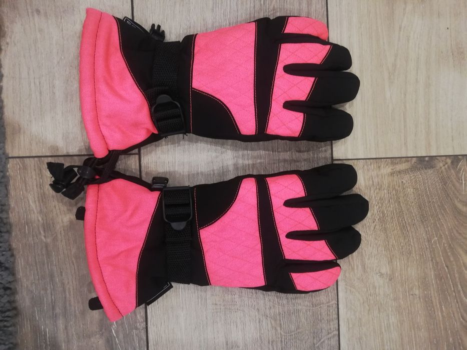 Rękawice narciarskie damskie neonowe roz roz Xl