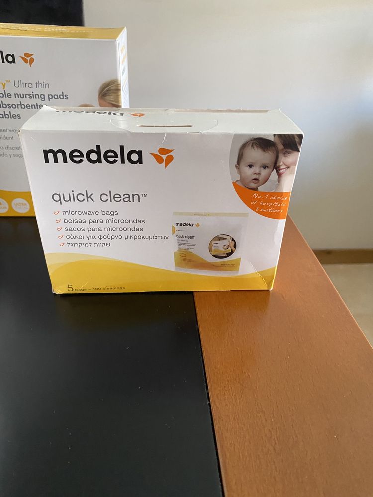 Bomba dupla extratora de leite Medela com acessórios extra