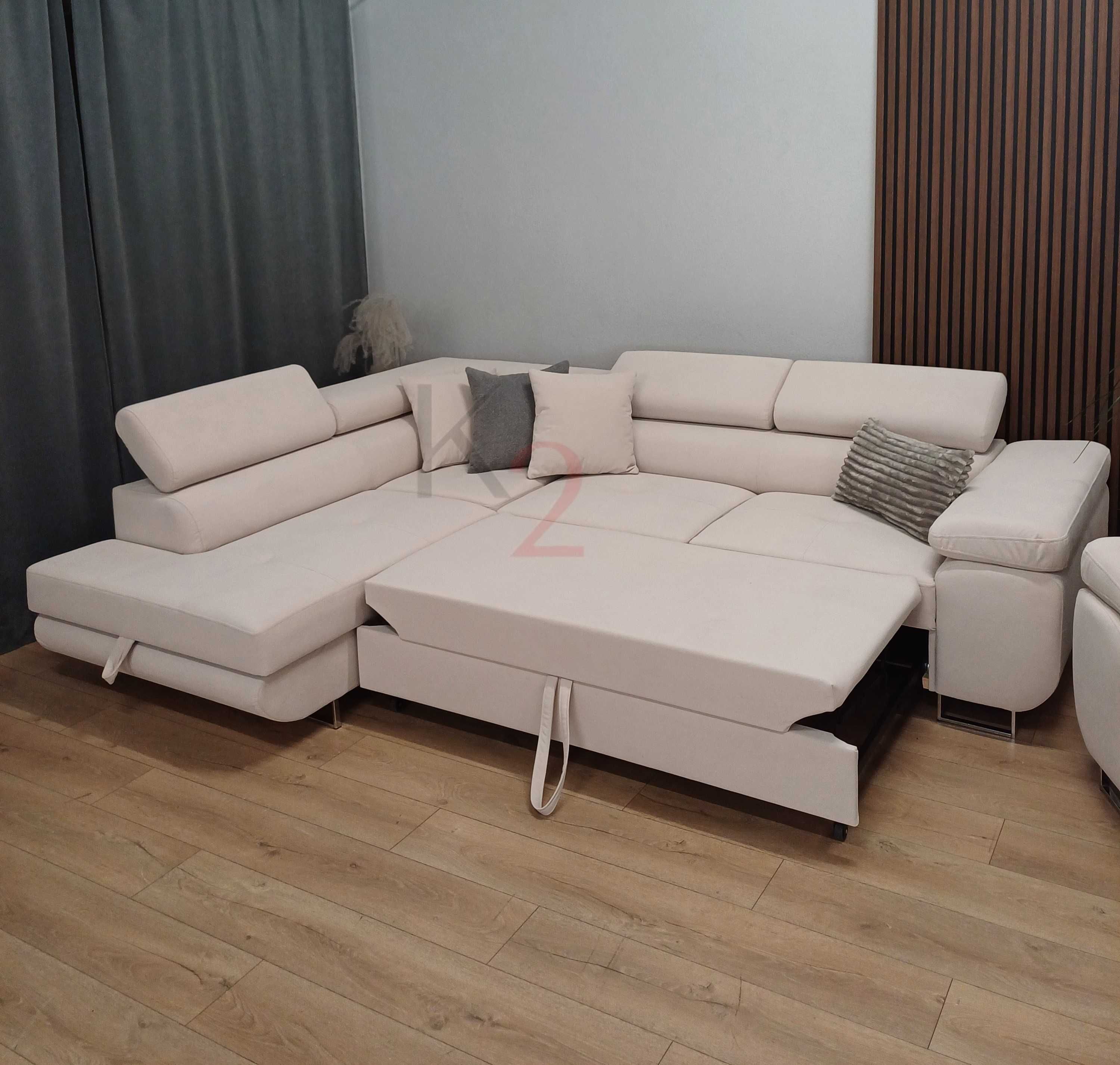 Narożnik Arteon POD WYMIAR Kanapa Sofa Rogówka Łóżko Usb + GRATIS