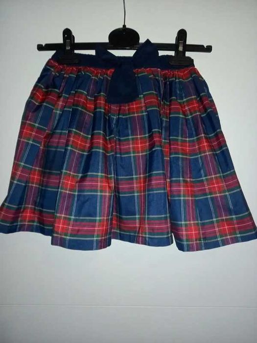 Piękna świąteczna spódnica krata 122