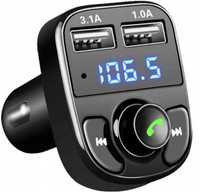 Transmiter bluetooth fm mp3 sd ładowarka 2xusb