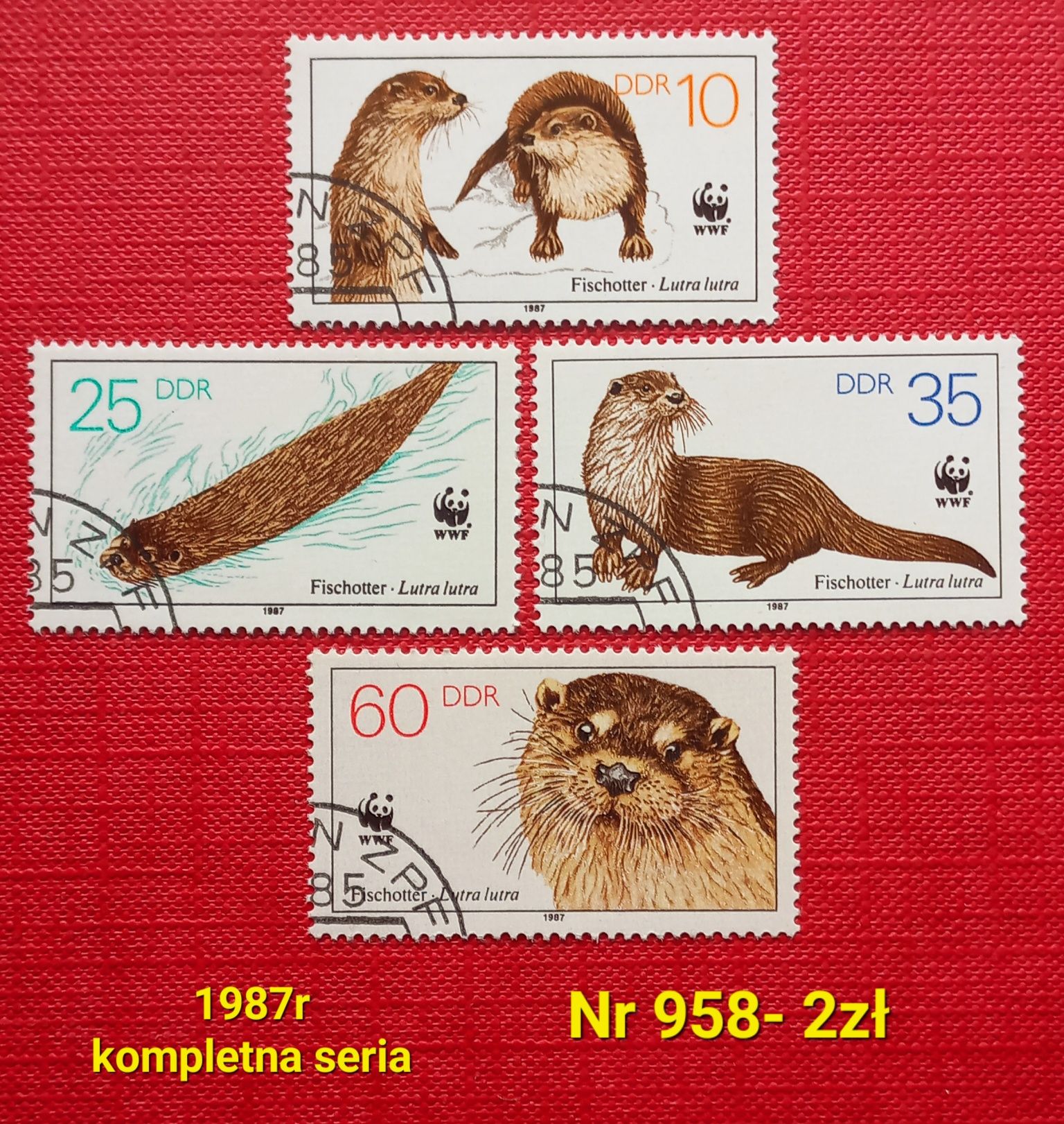 Znaczki fauna: 8 pozycji, proszę wybierać