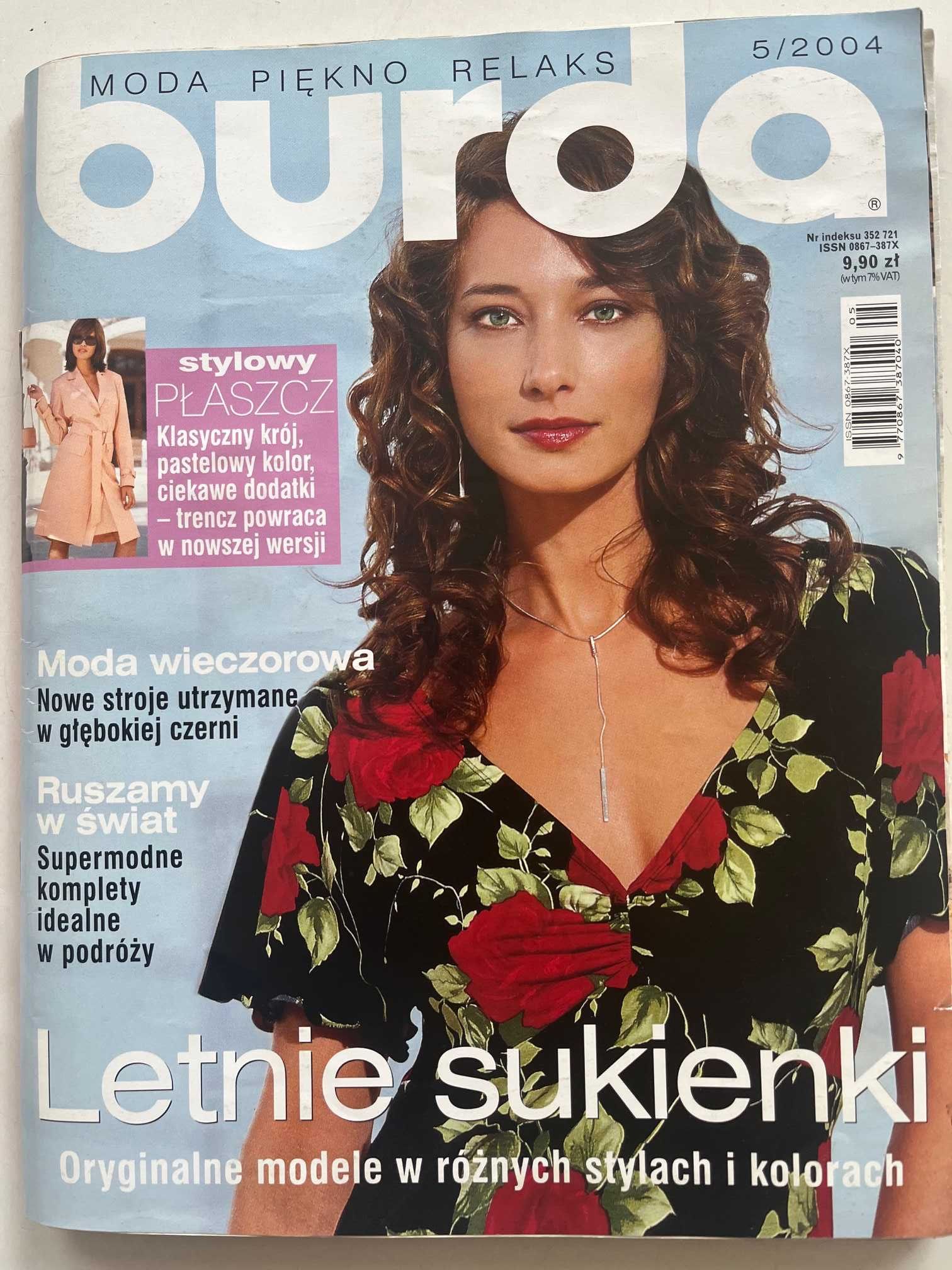 żurnale Burda z wykrojami zestaw 7 sztuk