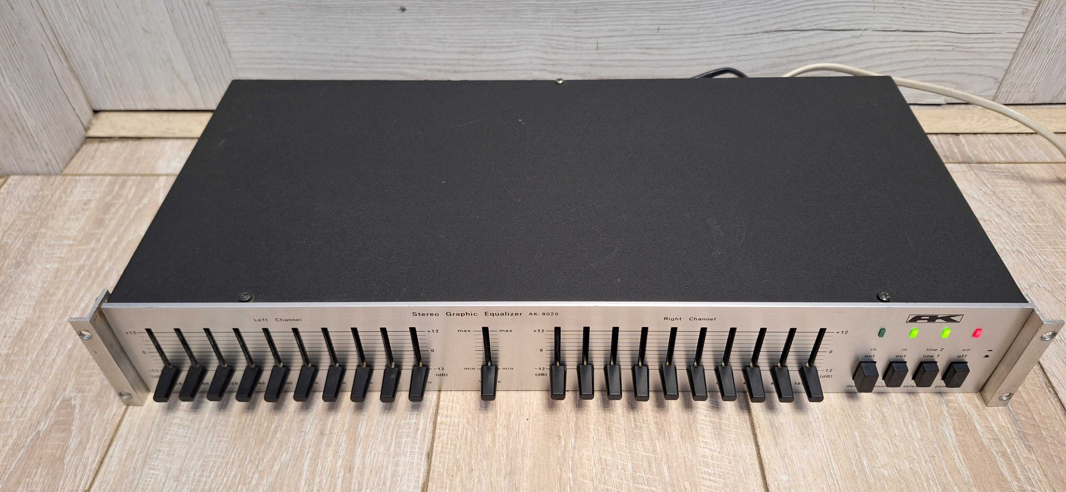 Korektor Stereo Graphic Equalizer AK-8020 ! BDB STAN ! 100 % Sprawny !