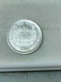 Moeda 100 réis 1910 / prata