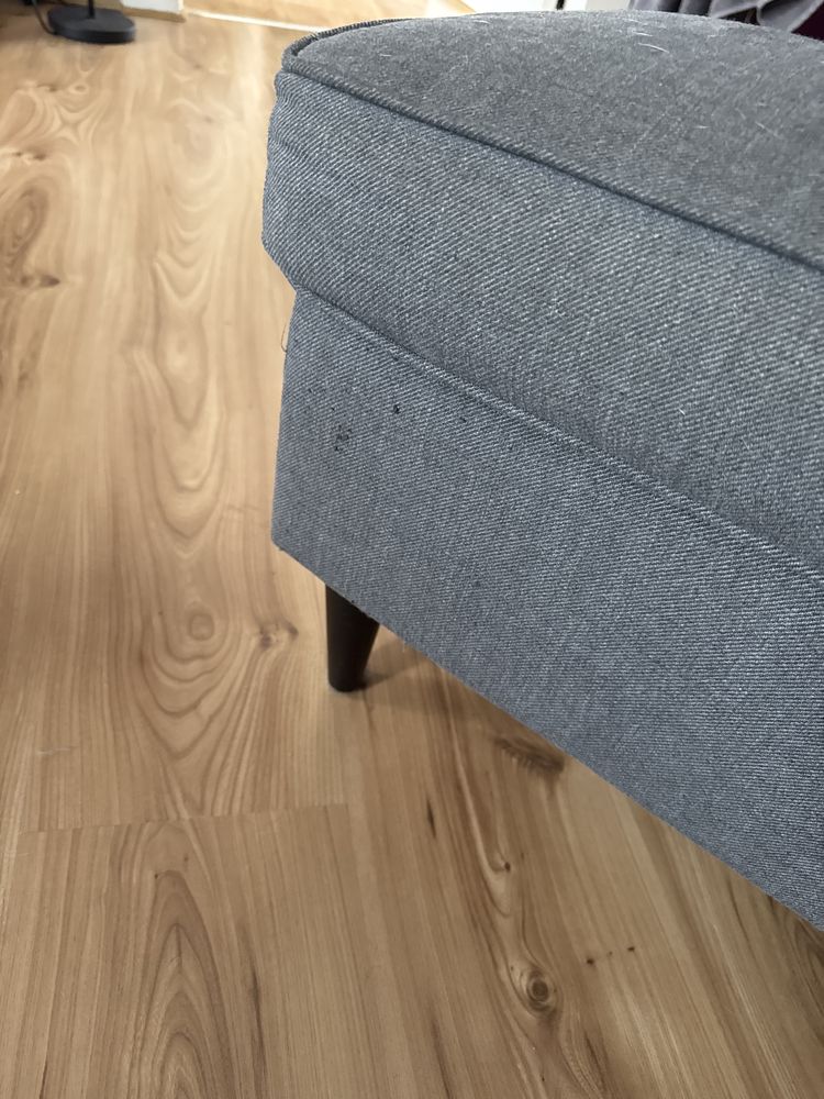 Fotel uszak z podnóżkiem Ikea