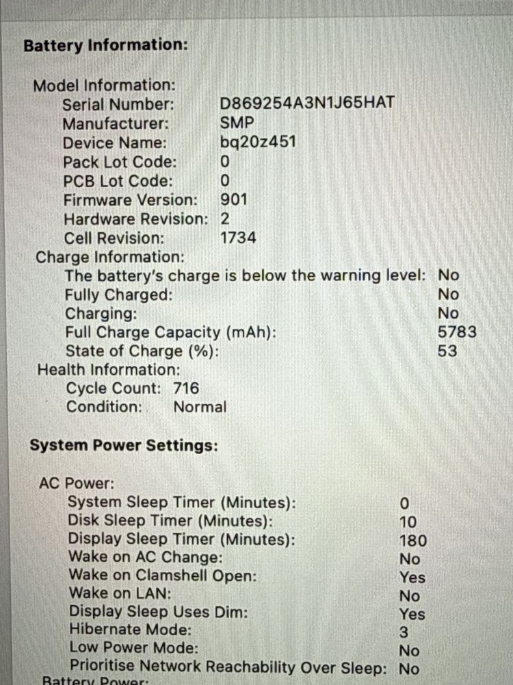 MacBook Pro “15 i7 16gb 2019