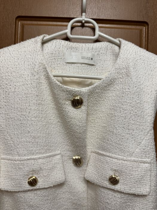 Твідова жилетка ZARA