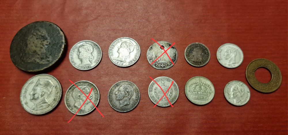 Lote de Moedas Antigas cada 5€ ou 10€