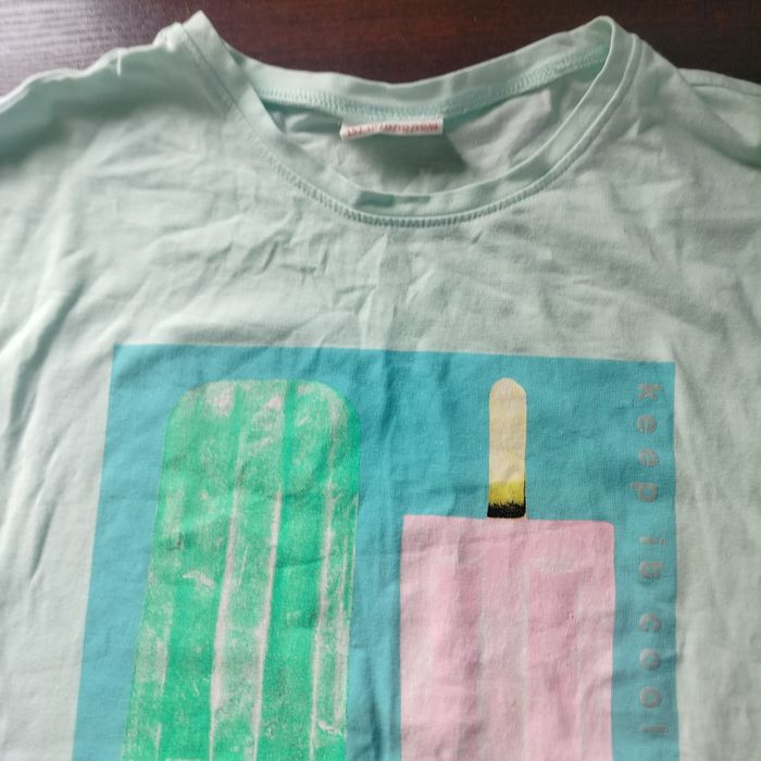 Koszulka t shirt dziewczęca krótki rękaw bluzka nadruk Coccodrillo 152