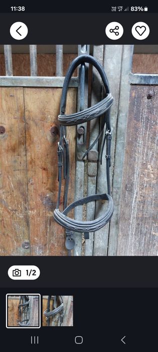 Ogłowie pony używane bez pasków