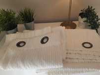 2 pares de cortinados brancos - Gato Preto