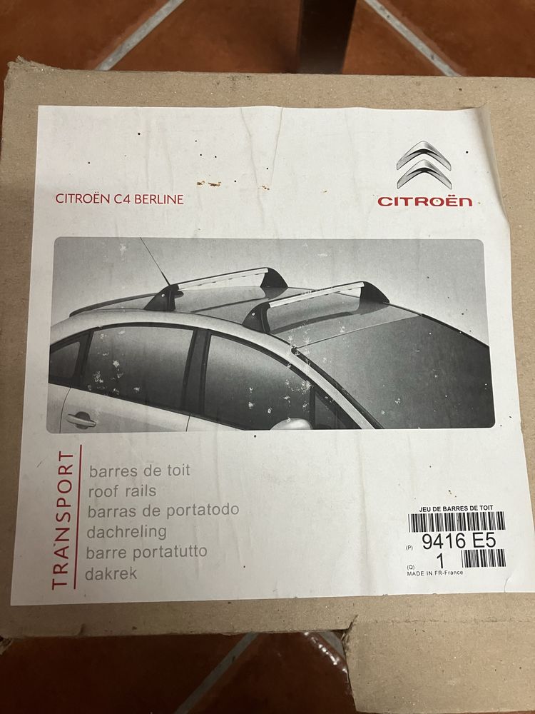 Barras tejadilho citroen c4