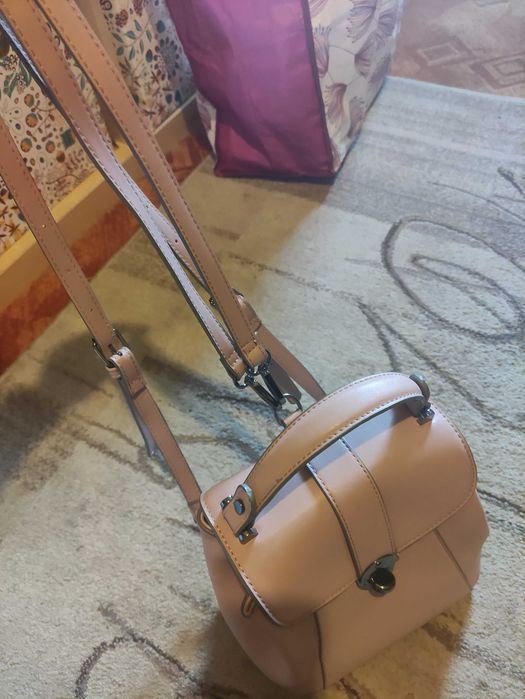 Plecak pudrowy róż