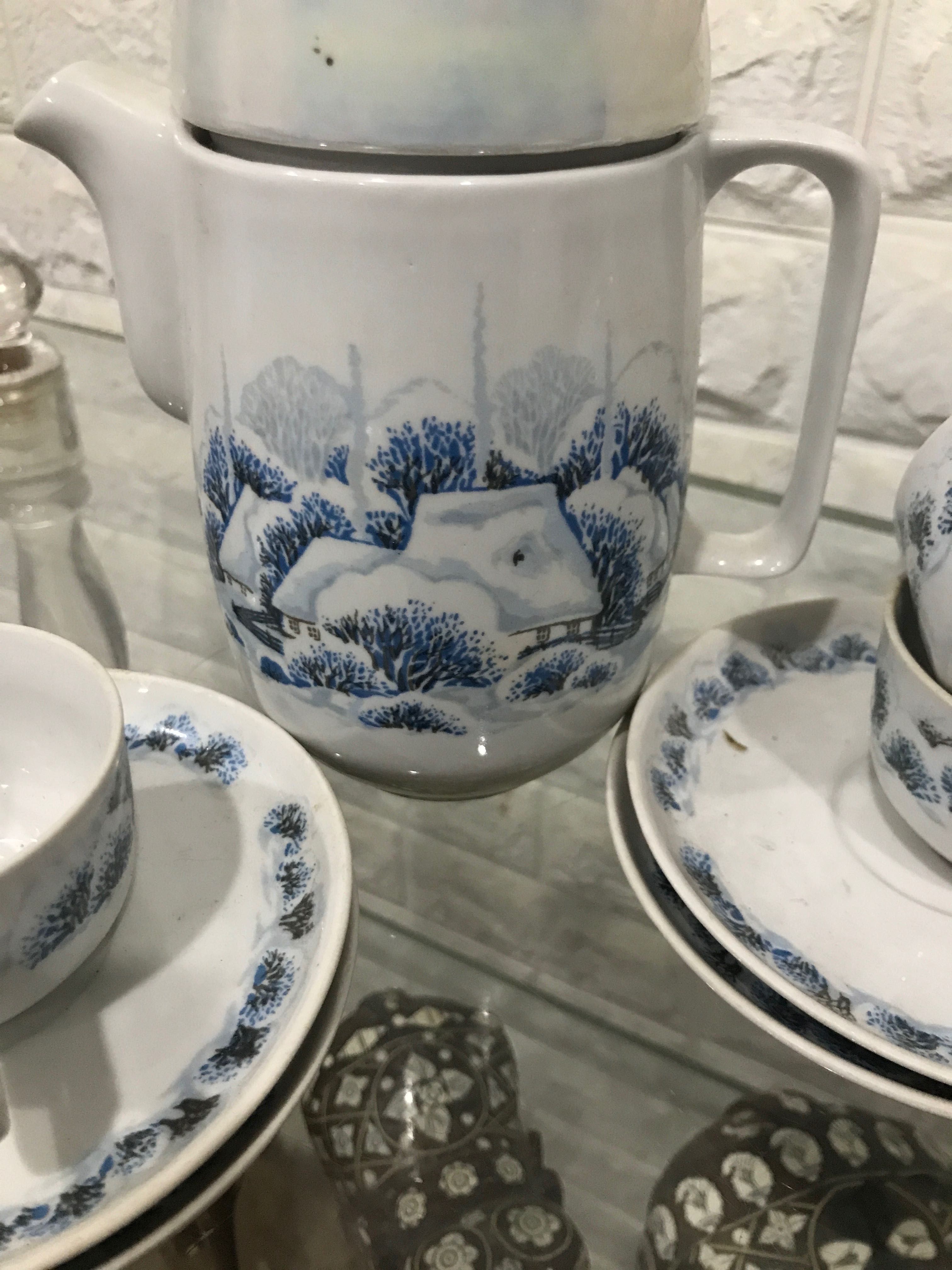 Кофейный сервиз Зима