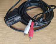 SCART, RCA - diversos cabos áudio e vídeo