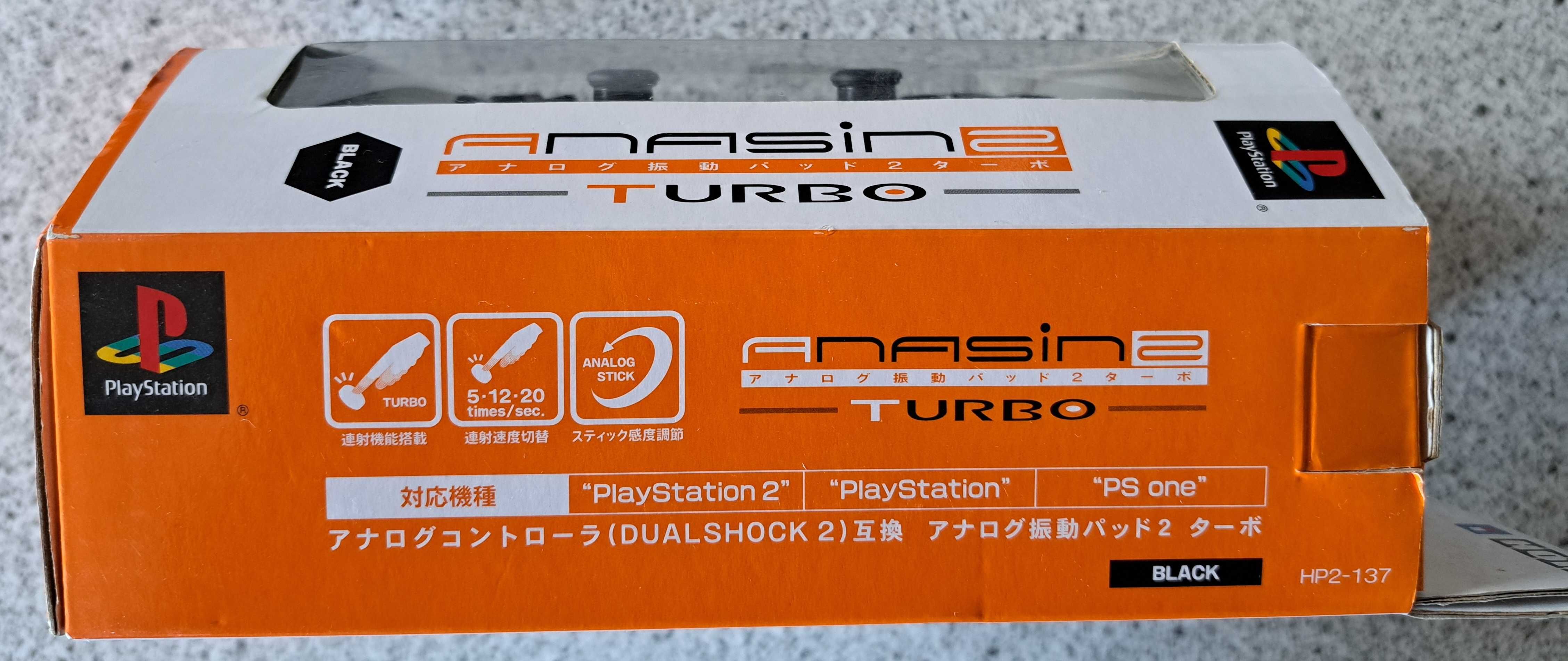 HORI Analog Sindou Pad 2 Turbo, PS2, czarny, licencjonowany, BOX