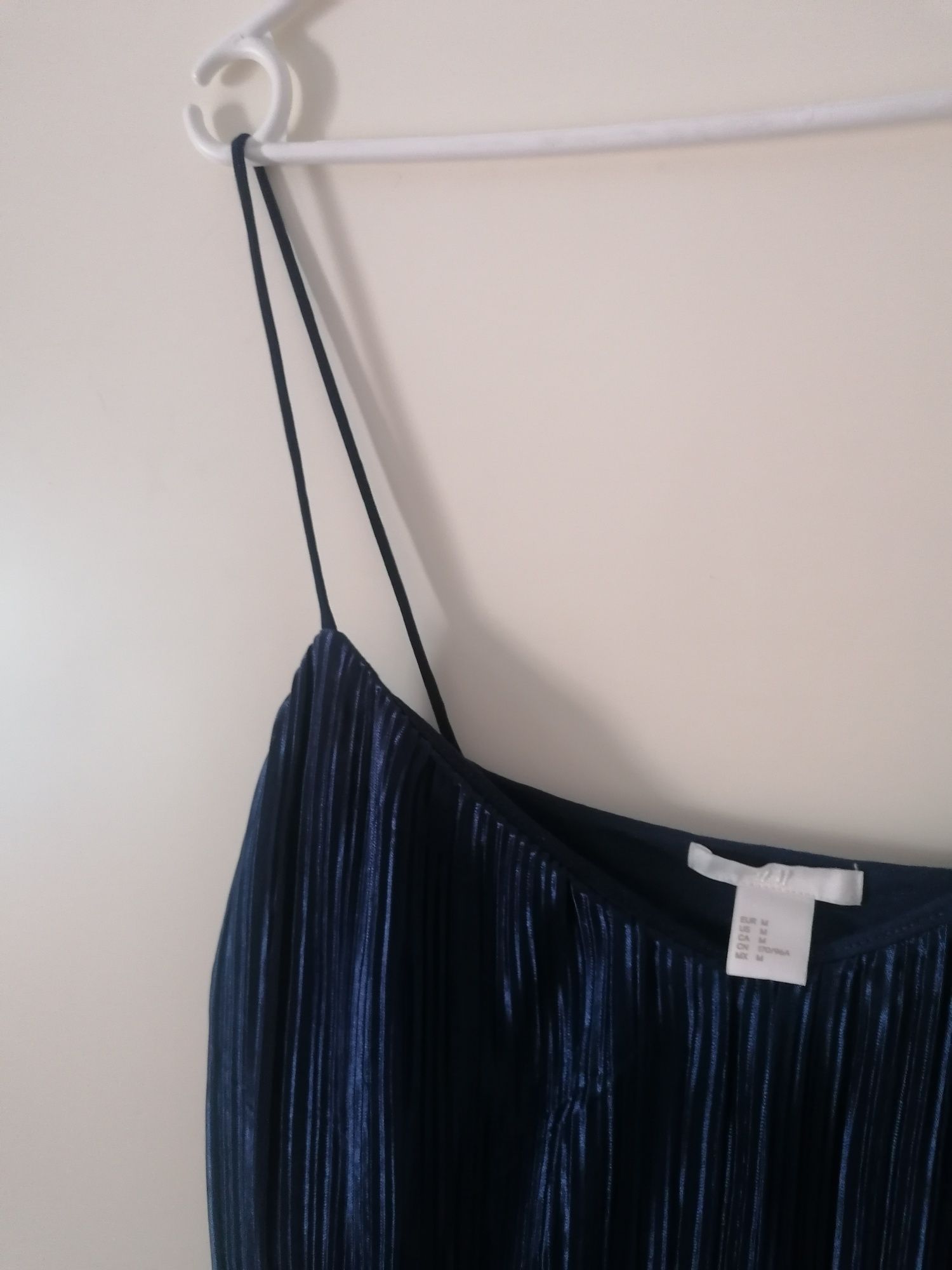 Granatowa bluzka na ramiączkach H&M 40 stan idealny elegancka