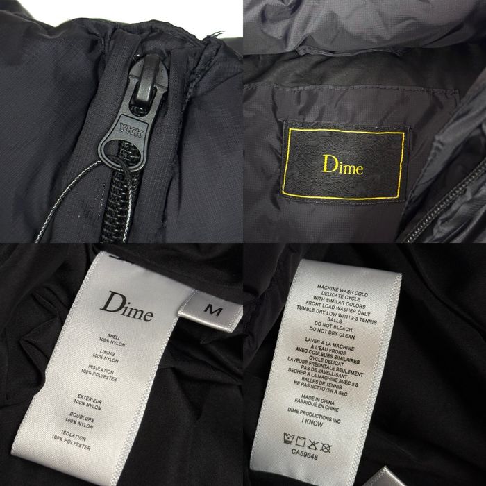 Дутый oversize пуховик dime дутий зимняя курточка дайм x corteiz