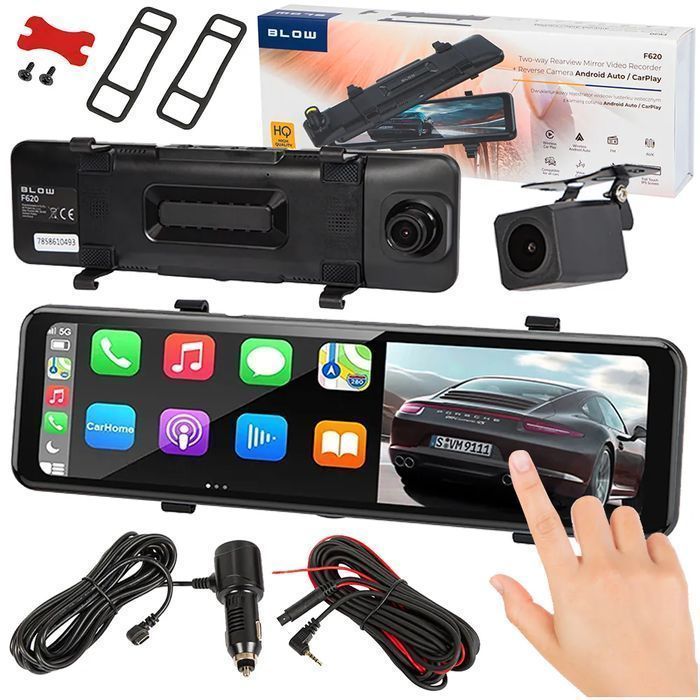 Rejestrator samochodowy wideorejestrator BLOW DVR F620 +kamera cofania
