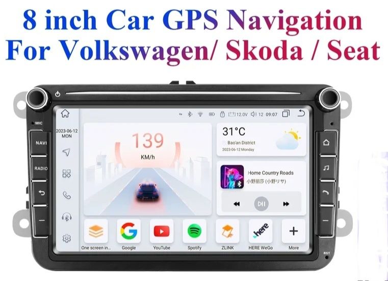 Radio  Nawigacja VOLKSWAGEN Skoda Seat ANDROID 8" GPS