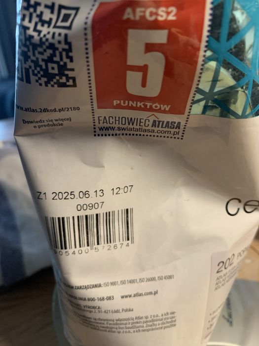 Fuga Atlas 1kg elastyczna kolor Popielaty 202 jasno szary