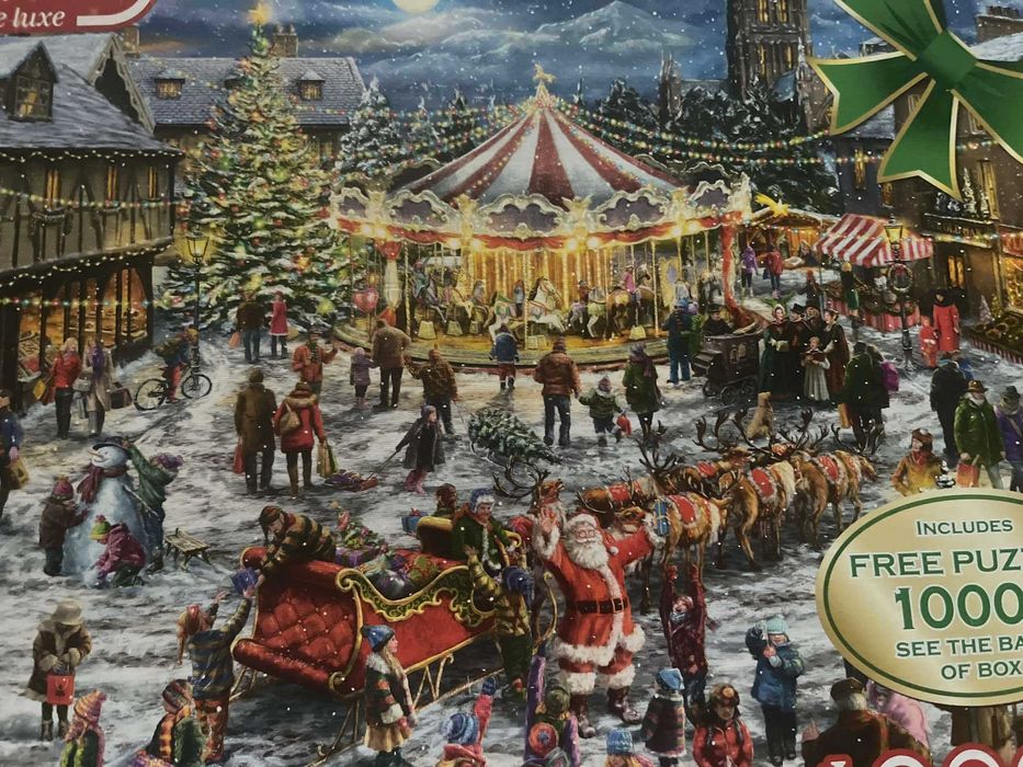 Puzzle Falcon Christmas Carousel boże narodzenie jarmark  2000