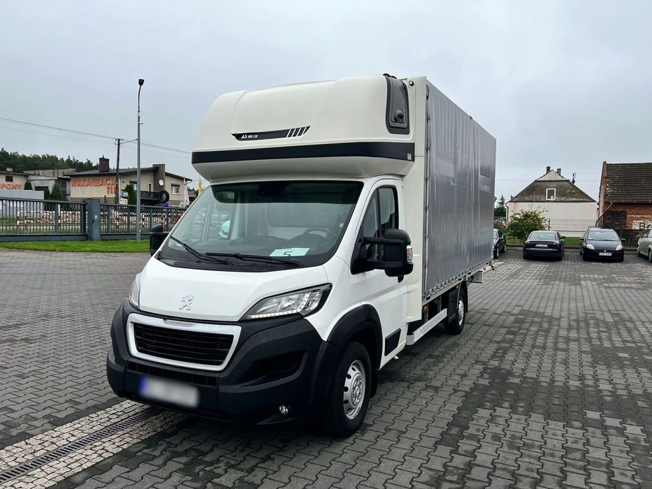 Peugeot Boxer Plandeka + Firanka 10 Palet Kurnik Salon PL, Jeden Właściciel  NR.5 Skórzana kierownica, Webasto, Tempomat, Automatyczna Klima