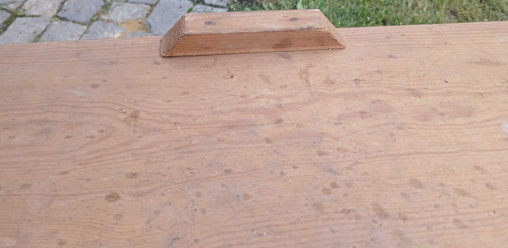 Stolnica z czasów PRL autentyczne drewno 50x60