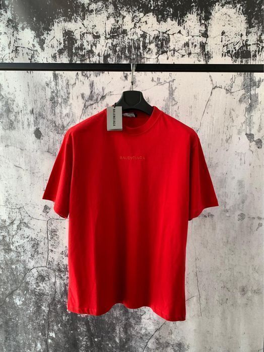 BALENCIAGA футболка мужская брендовая оригинал красная