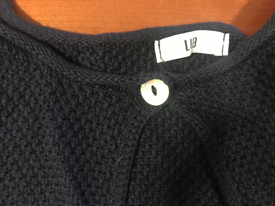 Casaco de algodão azul marinho tam 10 anos