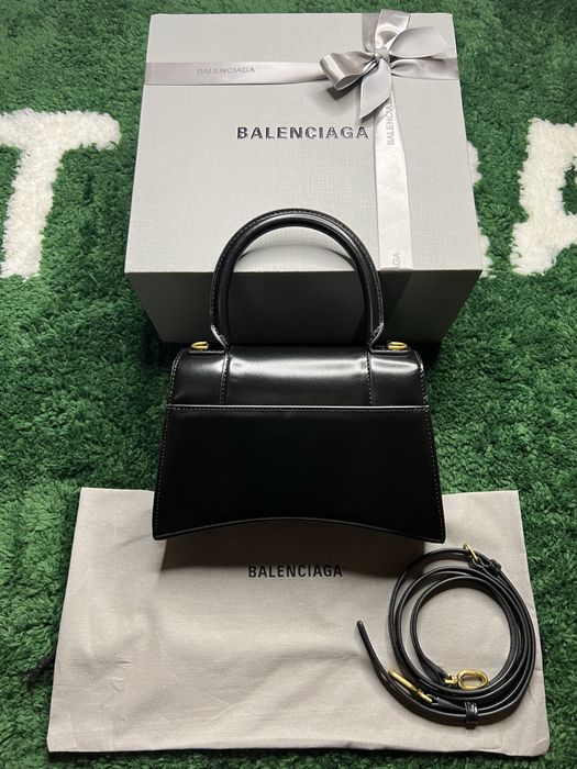 Сумка Balenciaga Women's Hourglass Handbag Small In Black