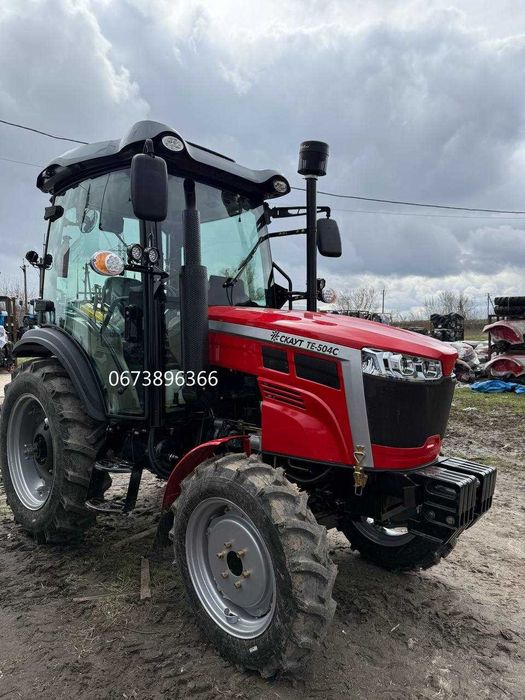Трактор Скаут TE-504C A/C на широкій гумі з кондиціонером модель 25р.