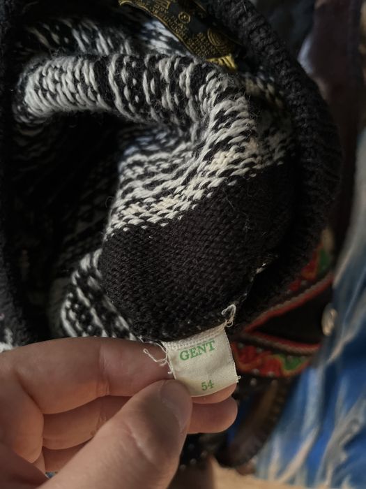Sweter z virgin wool Nordstrikk L XL schurwolle norweski kardigan