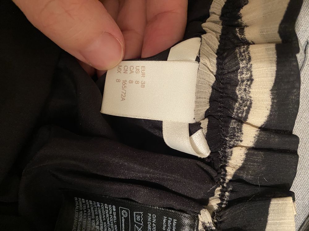 Spódnica H&M zebra 38