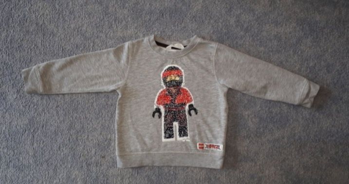 H&M 2 x bluza i t-shirt lego ninjago rozmiar 104