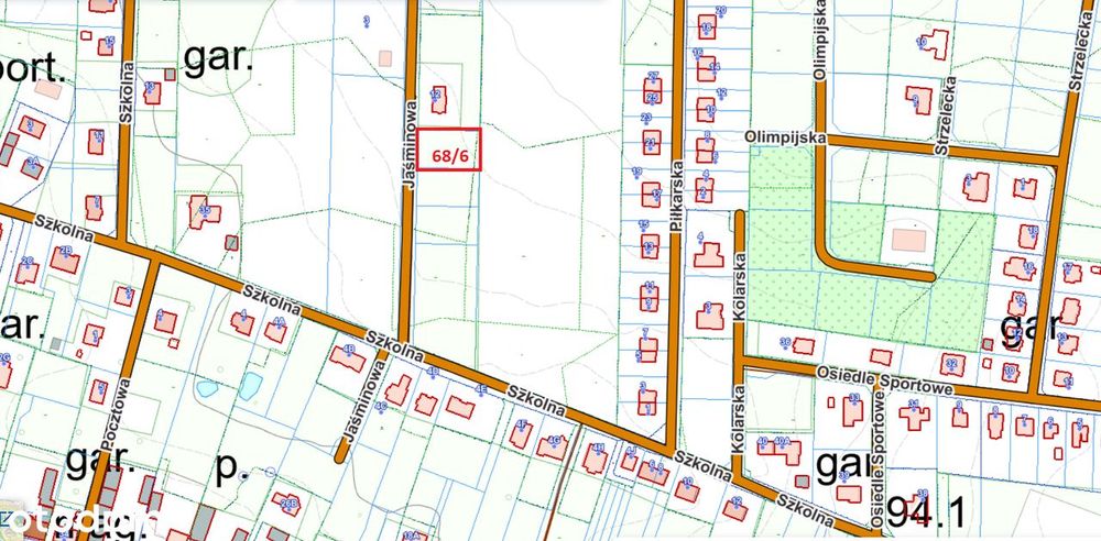 Działkę 10ar z warunkami zabudowy, 66-413 Baczyna, ul.Jaśminowa