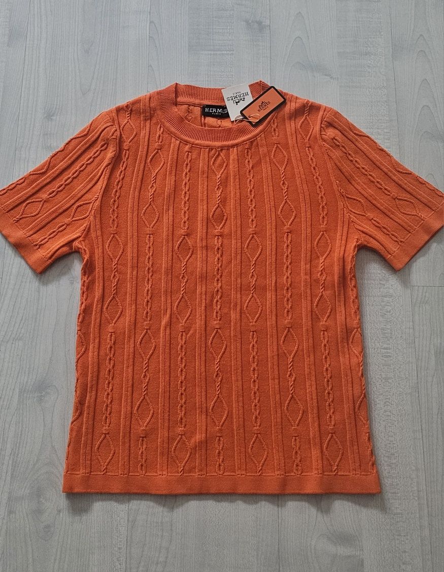 Hermes sweterek bluzka roz M