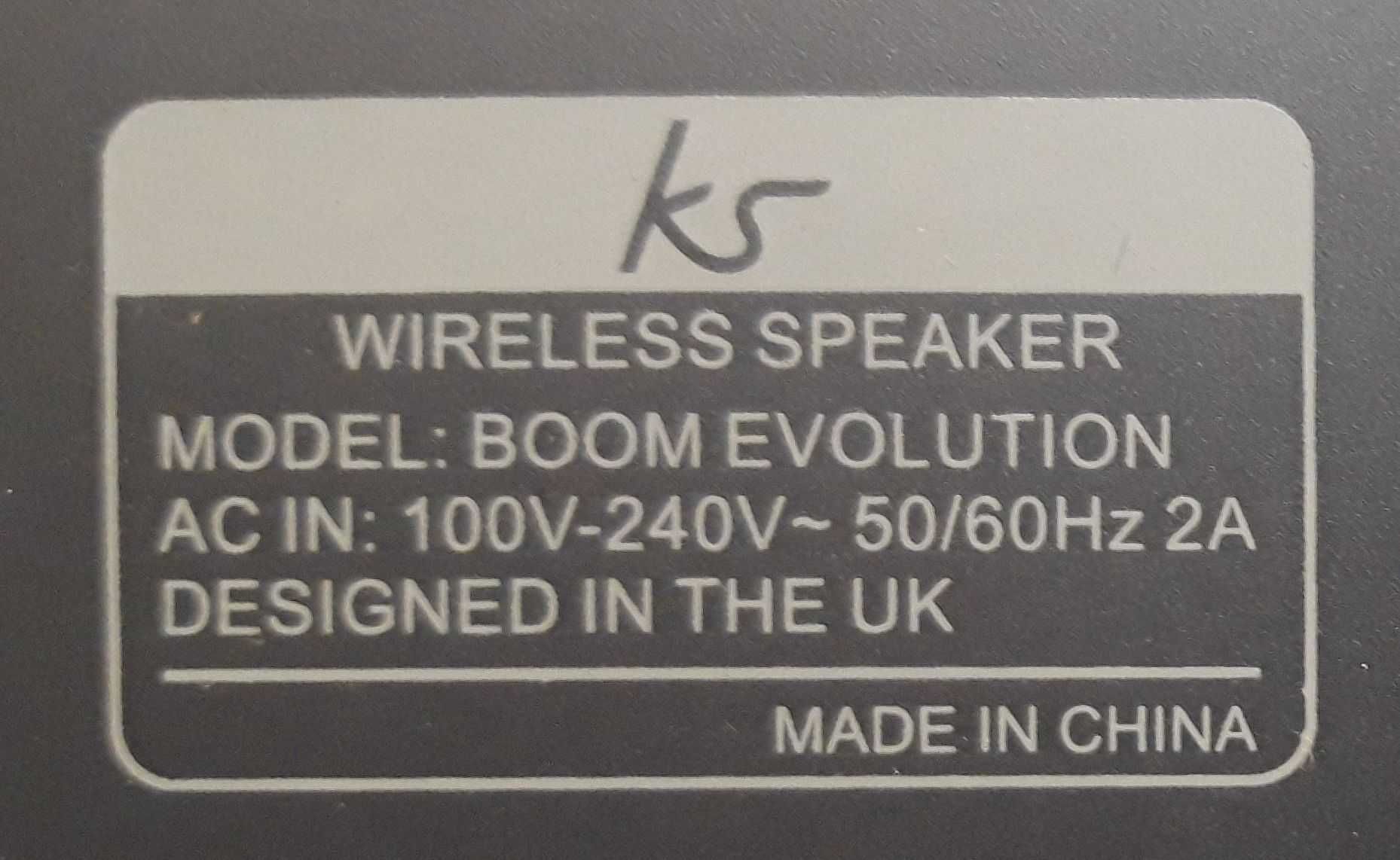 Bluetooth Speaker , Głośnik bezprzewodowy Wireless Boom Evolution