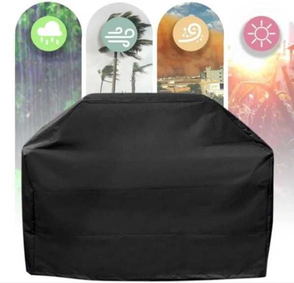 Duży pokrowiec na grill gazowy, wodoodporny, UV,  145x61x117 cm