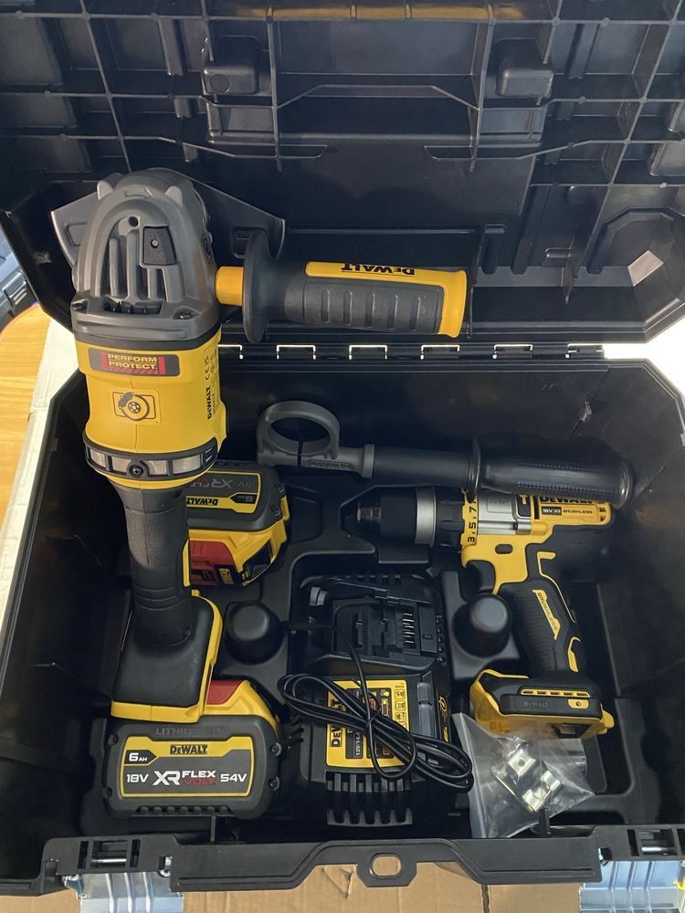 Dewalt DCK2016T2T  - wiertarko-wkrętarka i szlifierka kątowa