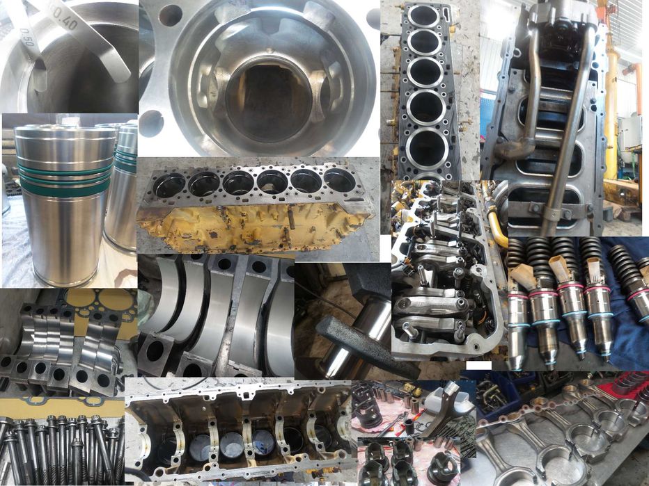 Remont silnika Caterpillar C15 do wozidła, kruszarki, ładowarki