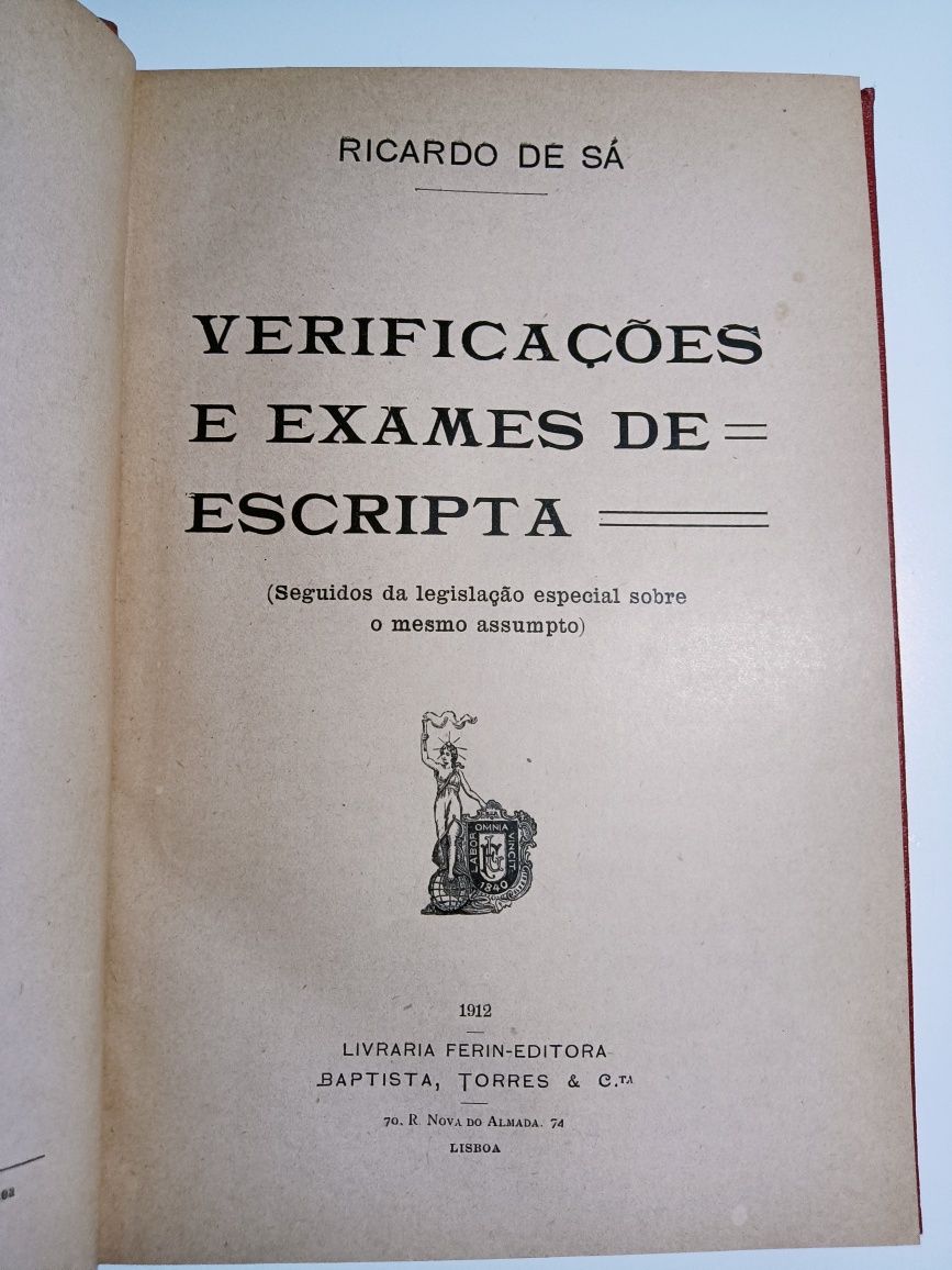 Livro antigo de 1912