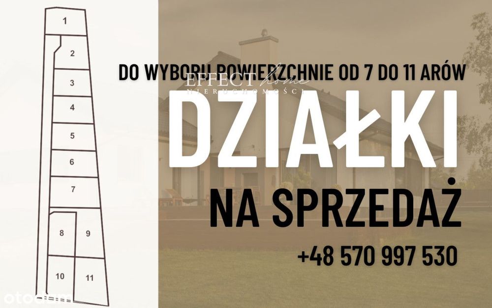 Działka pod zabudowę mieszkaniową 730 m² z WZ