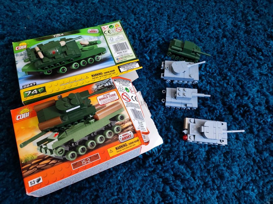 Cobi Small army T-54, 2247, IS-2 czołgi
