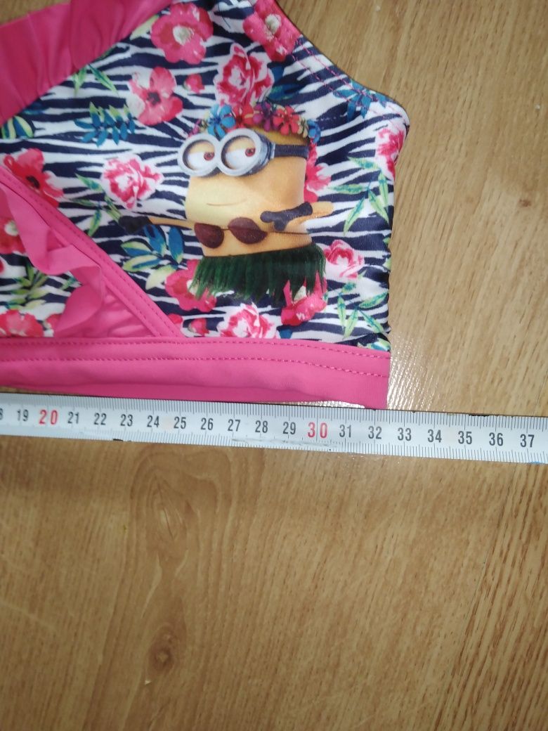 Góra stroju kąpielowego minionki 8 lat bez  majtek basen plaża