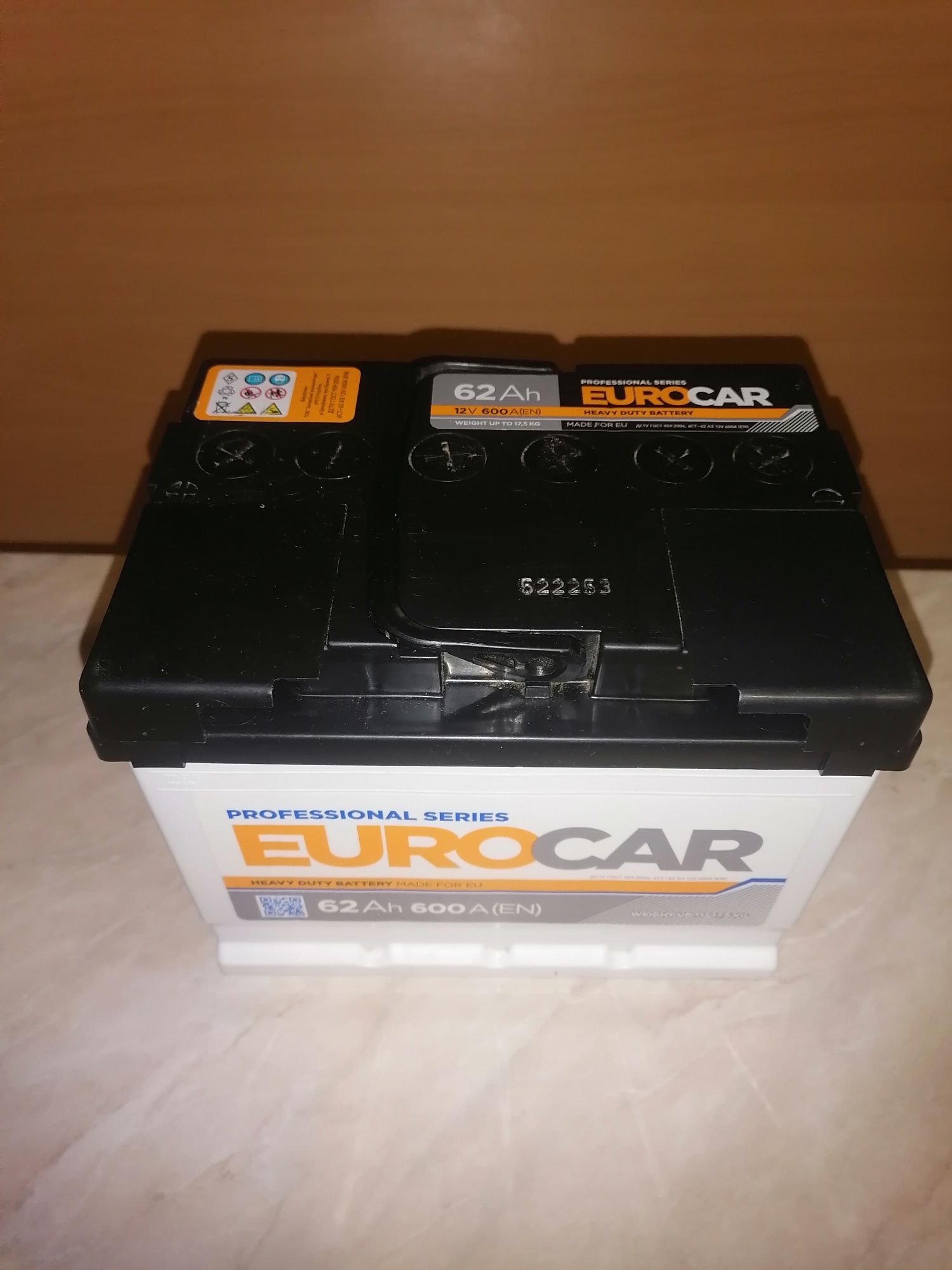 Аккумулятор Eurocar 62ah